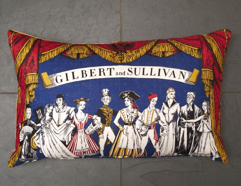 Vintage 'Gilbert & Sullivan' Cushion